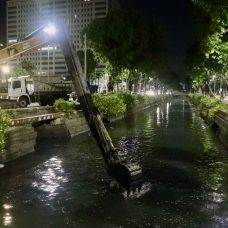 Ação retirou mais de 2.500 toneladas de resíduos de canais e redes de drenagem - Marcelo Piu / Prefeitura do Rio